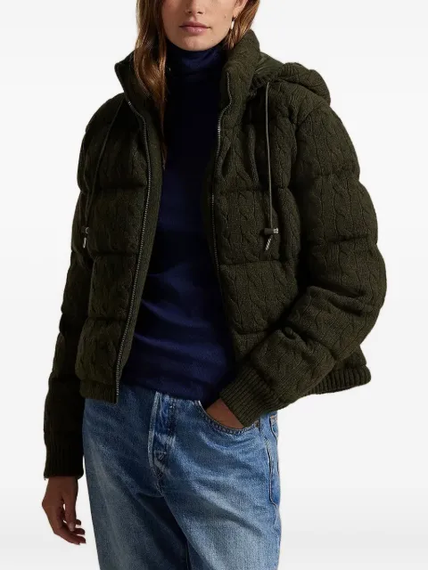 Polo Ralph Lauren cable-knit hooded jacket