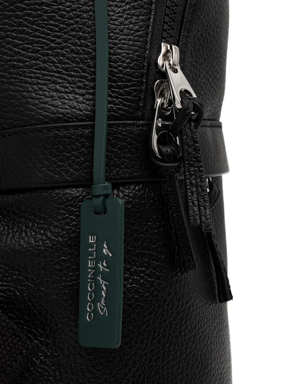 Coccinelle Rugzak met handgreep en rits Zwart