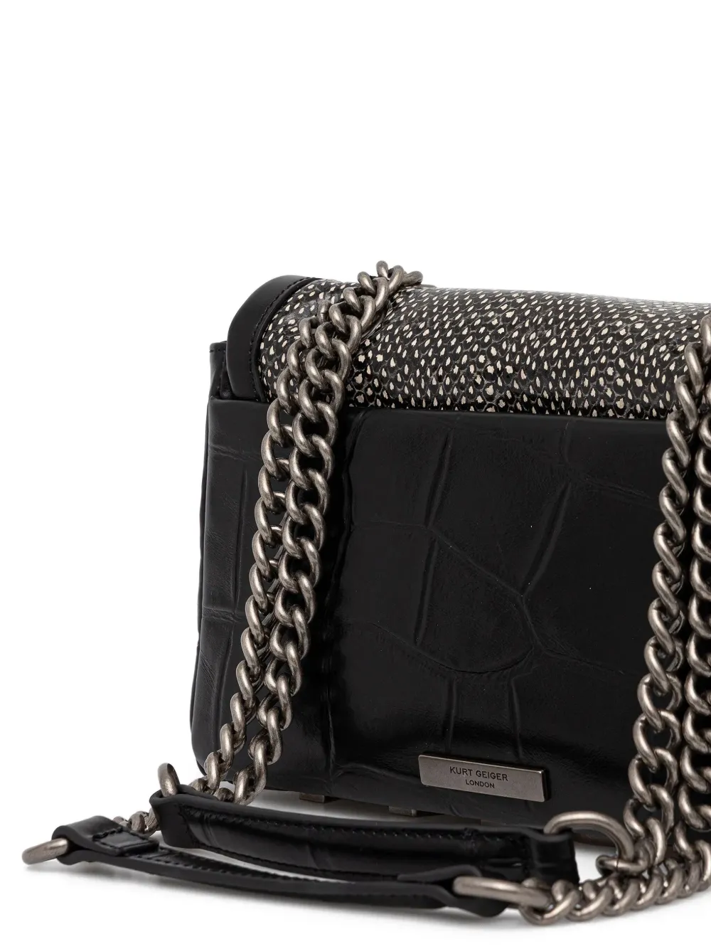 Kurt Geiger Chain Cross Body Bag In Black