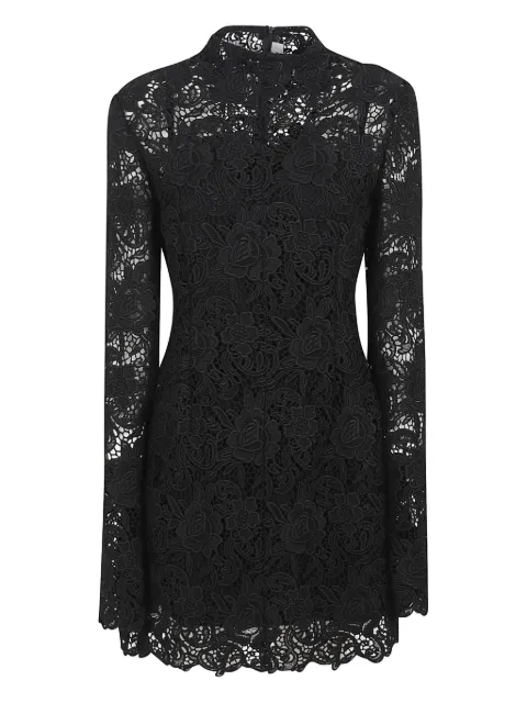Max Mara floral-lace mini dress