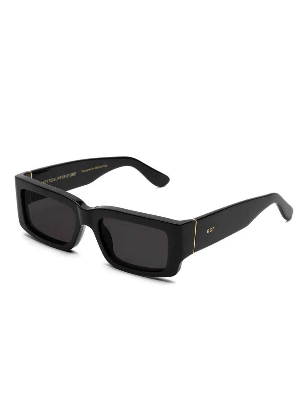 Retrosuperfuture rectangle-frame sunglasses - Zwart