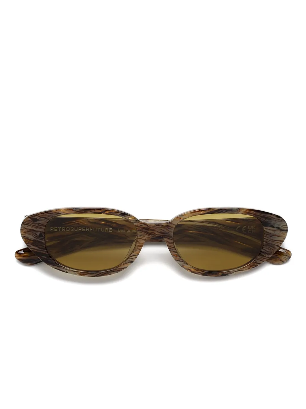 Retrosuperfuture oval-frame sunglasses | Brown | Image 1