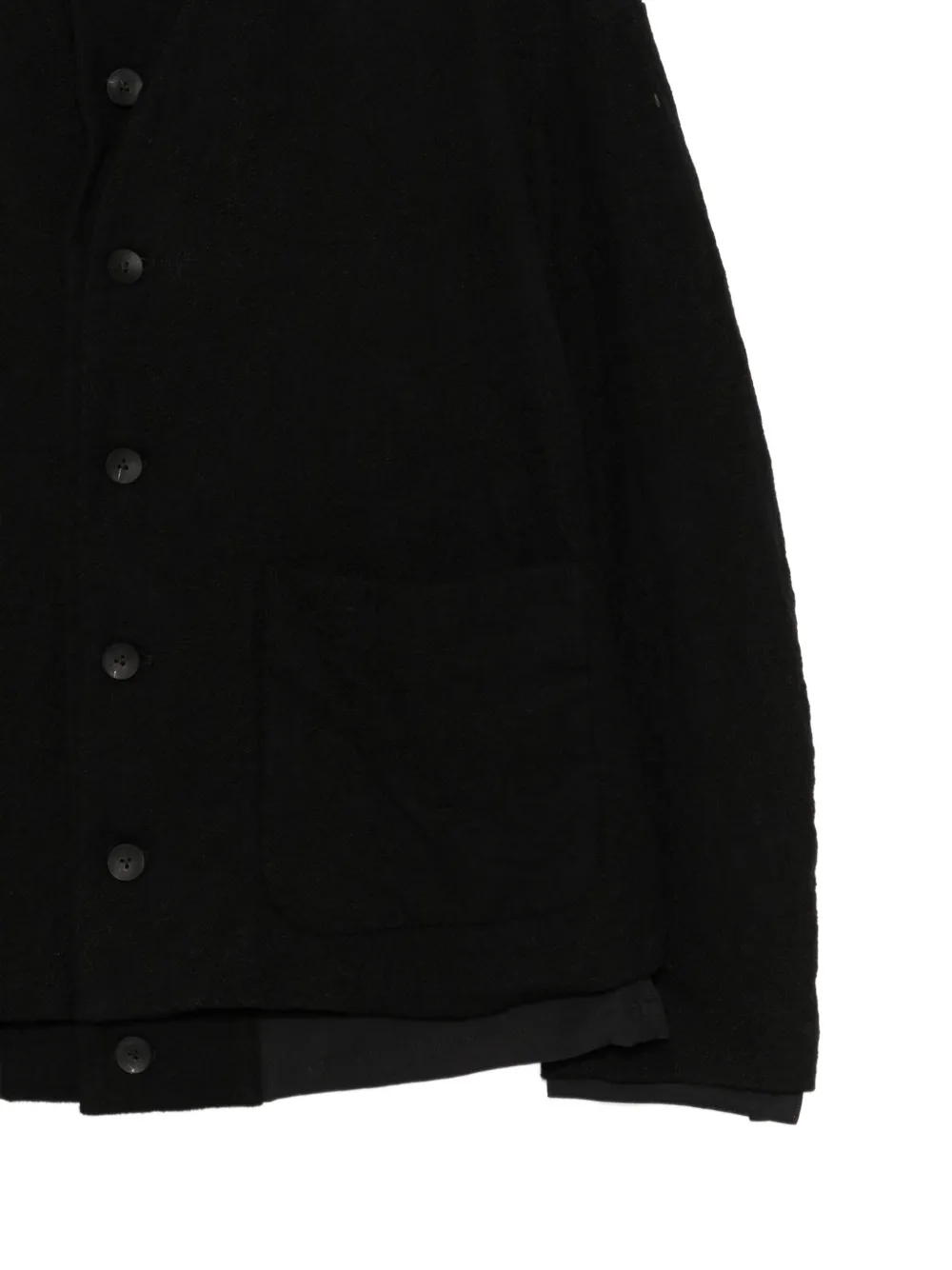 The Viridi-Anne Twill blazer met borduurwerk Zwart