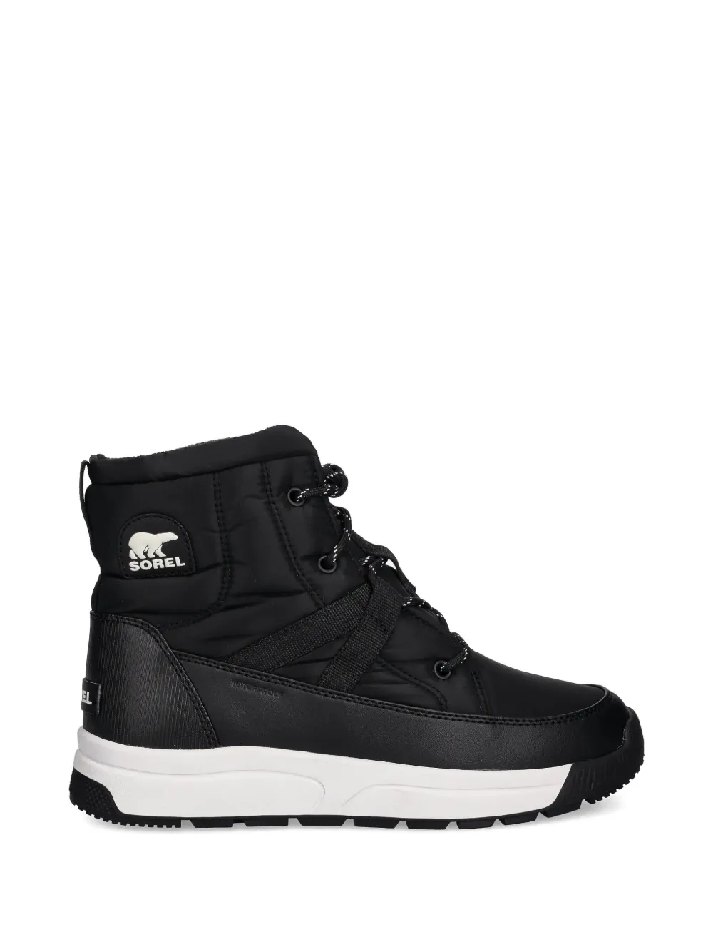 Sorel Whitney Iii Quilted Lace-up Boots In Black