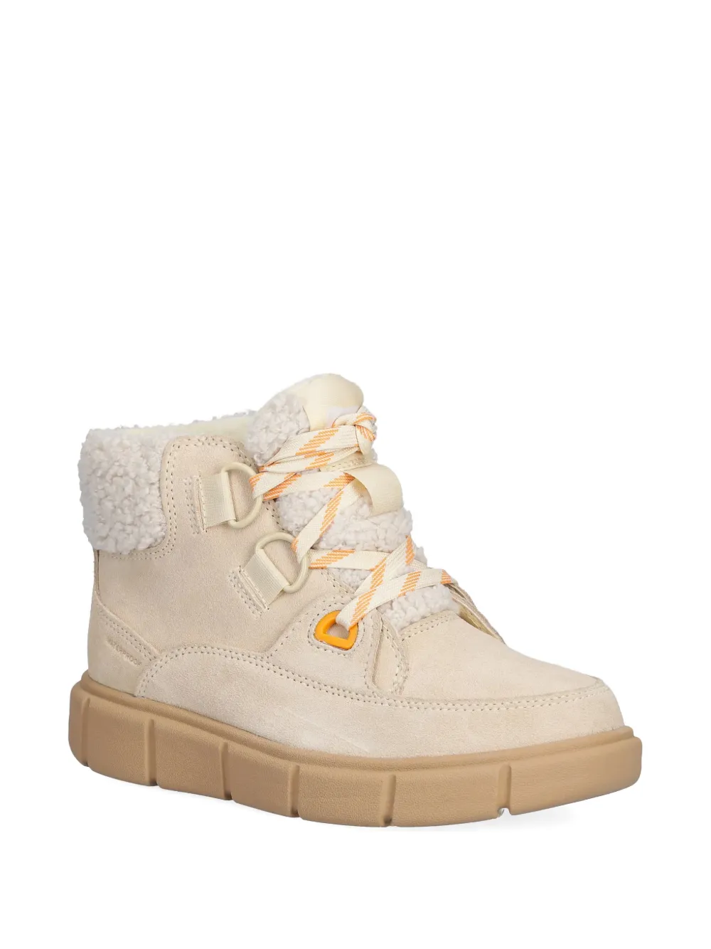  Sorel Explorer Iii Faux-fur-trim Lace-up Boots - Neutrals 