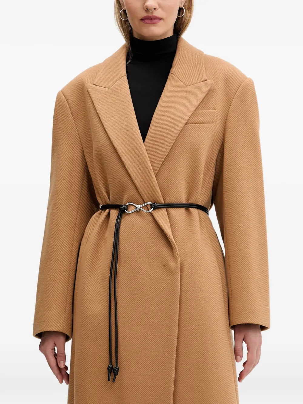 HUGO abrigo con cinturón | marrón | Image 1