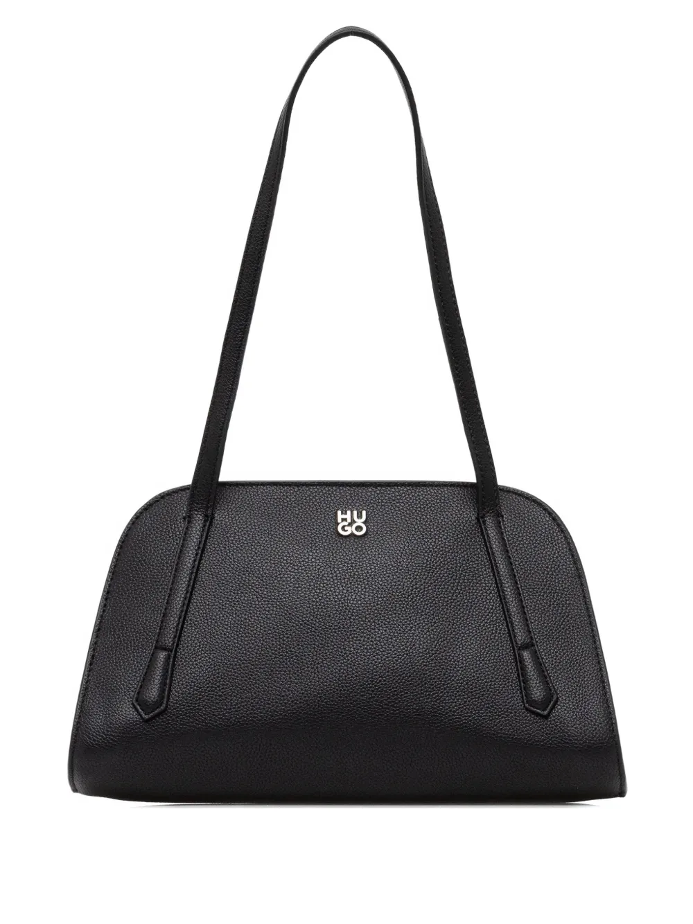 HUGO logo-plaque shoulder bag - Nero