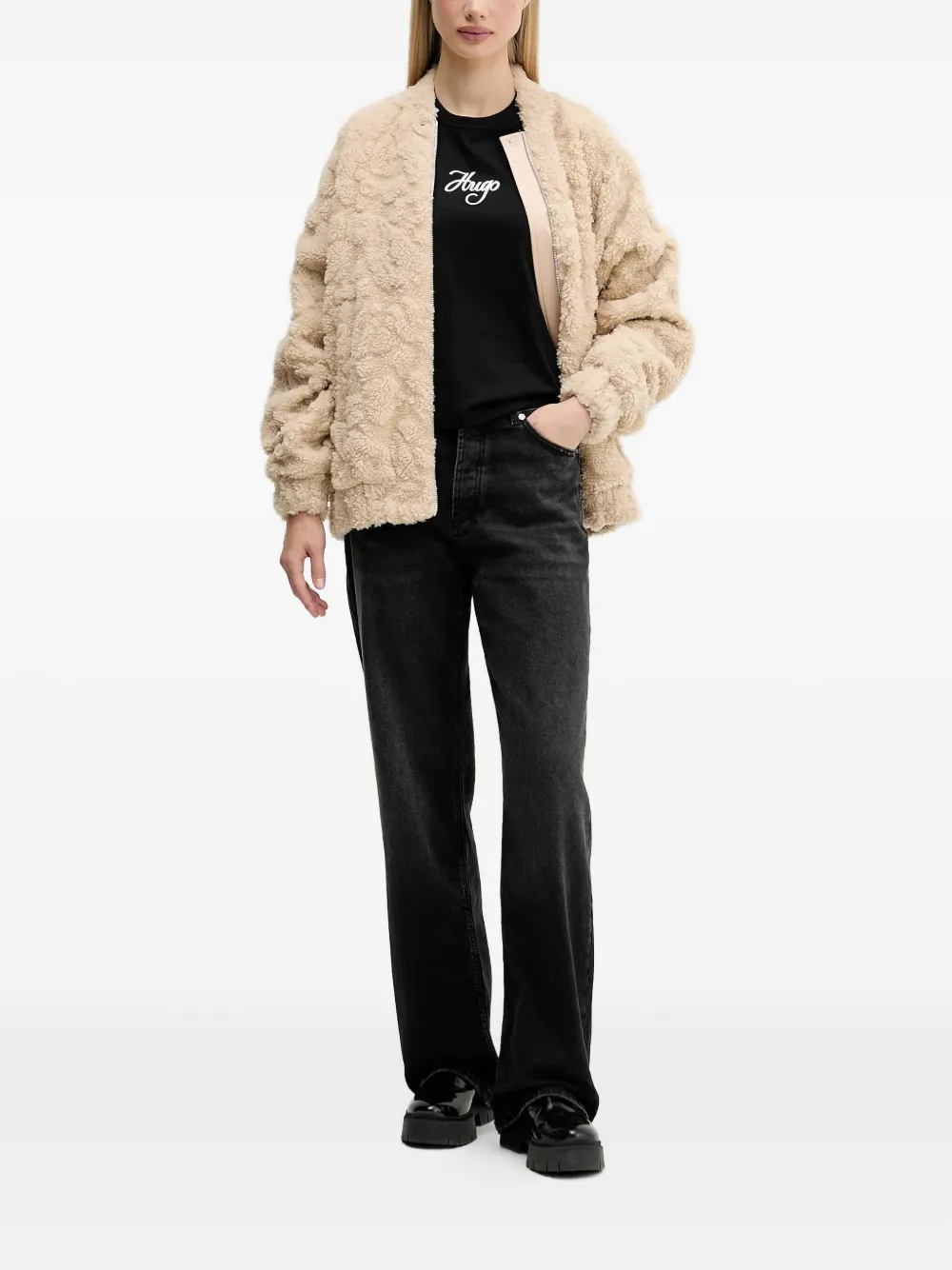 HUGO textured zipped jacket | Oversized-Jacken | Image 2