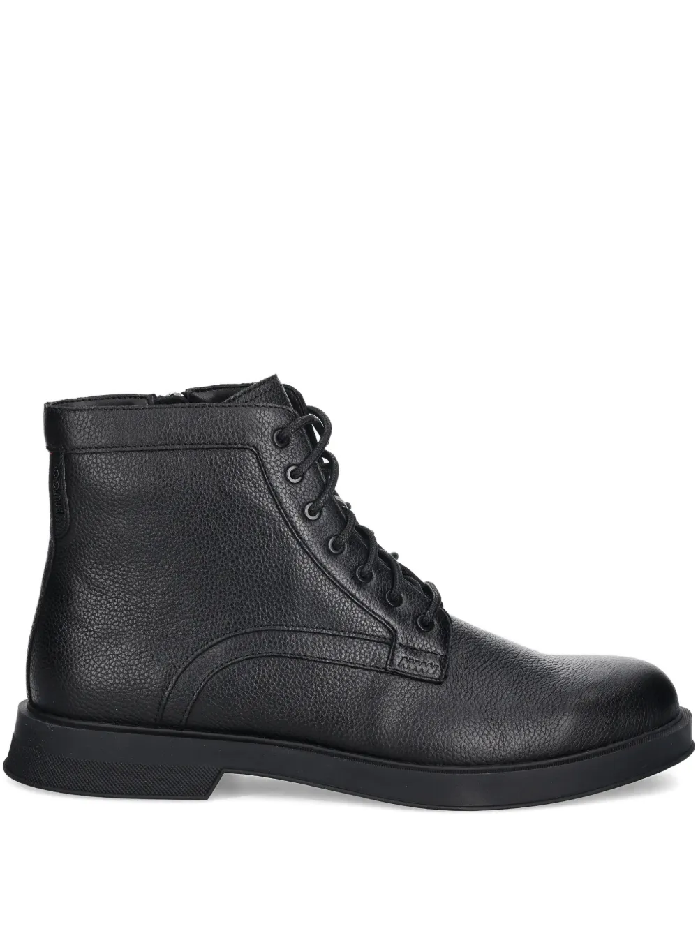 HUGO lace-up zip boots | Black | Image 1