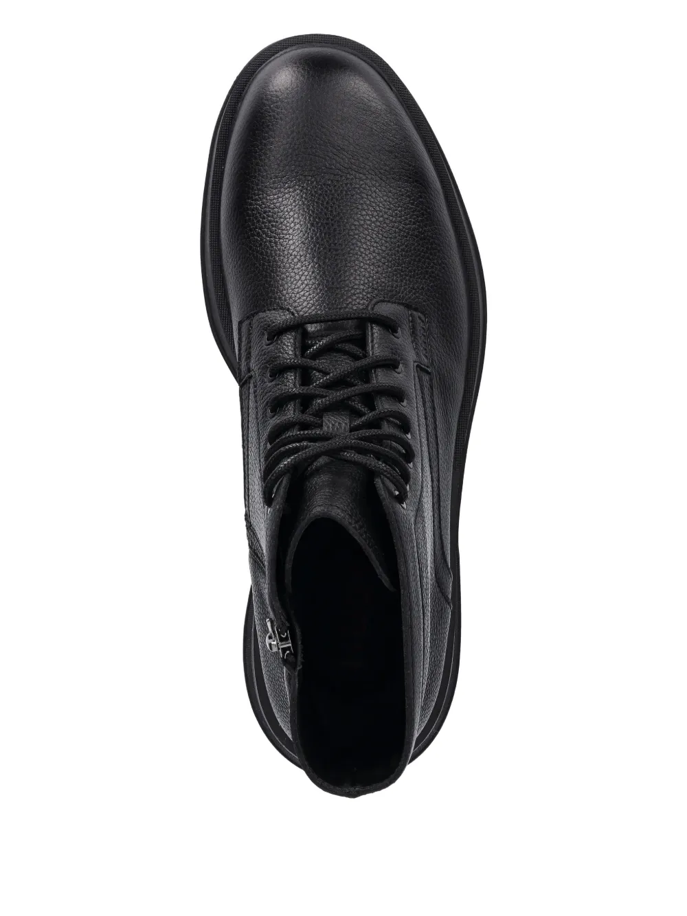 HUGO lace-up zip boots Zwart