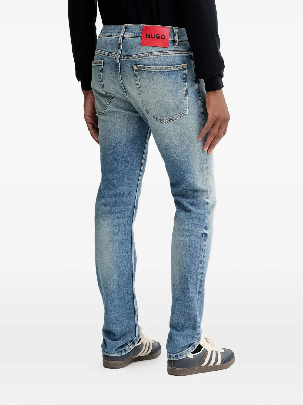 Hugo Boss Patch Pocket Denim Jeans In Blue