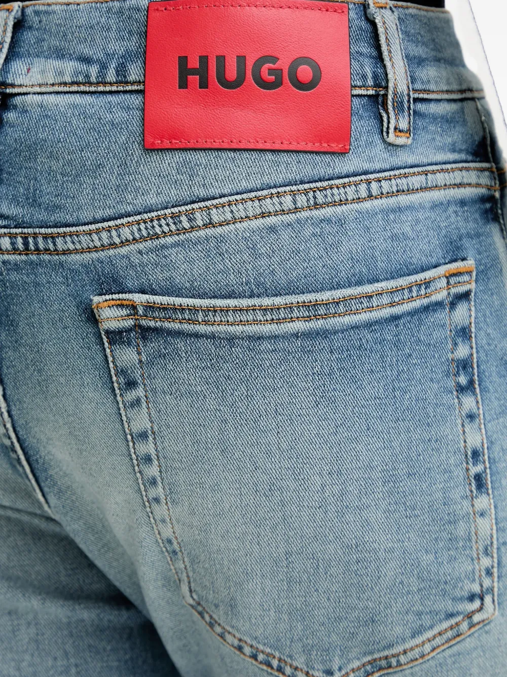 Hugo Boss Patch Pocket Denim Jeans In Blue