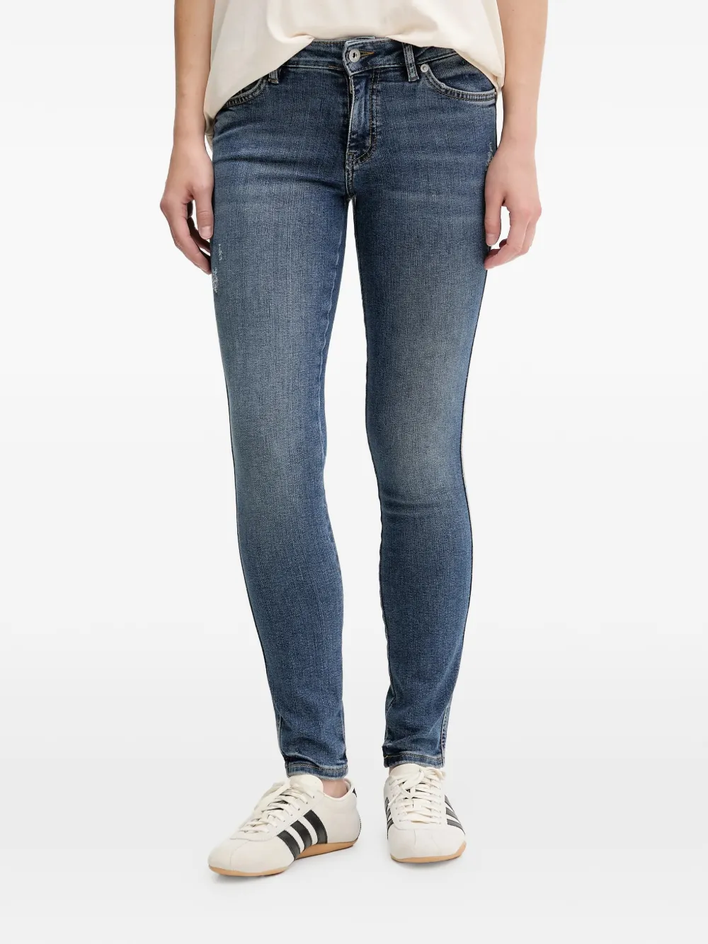 HUGO vaqueros con parche del logo | azul | Image 1