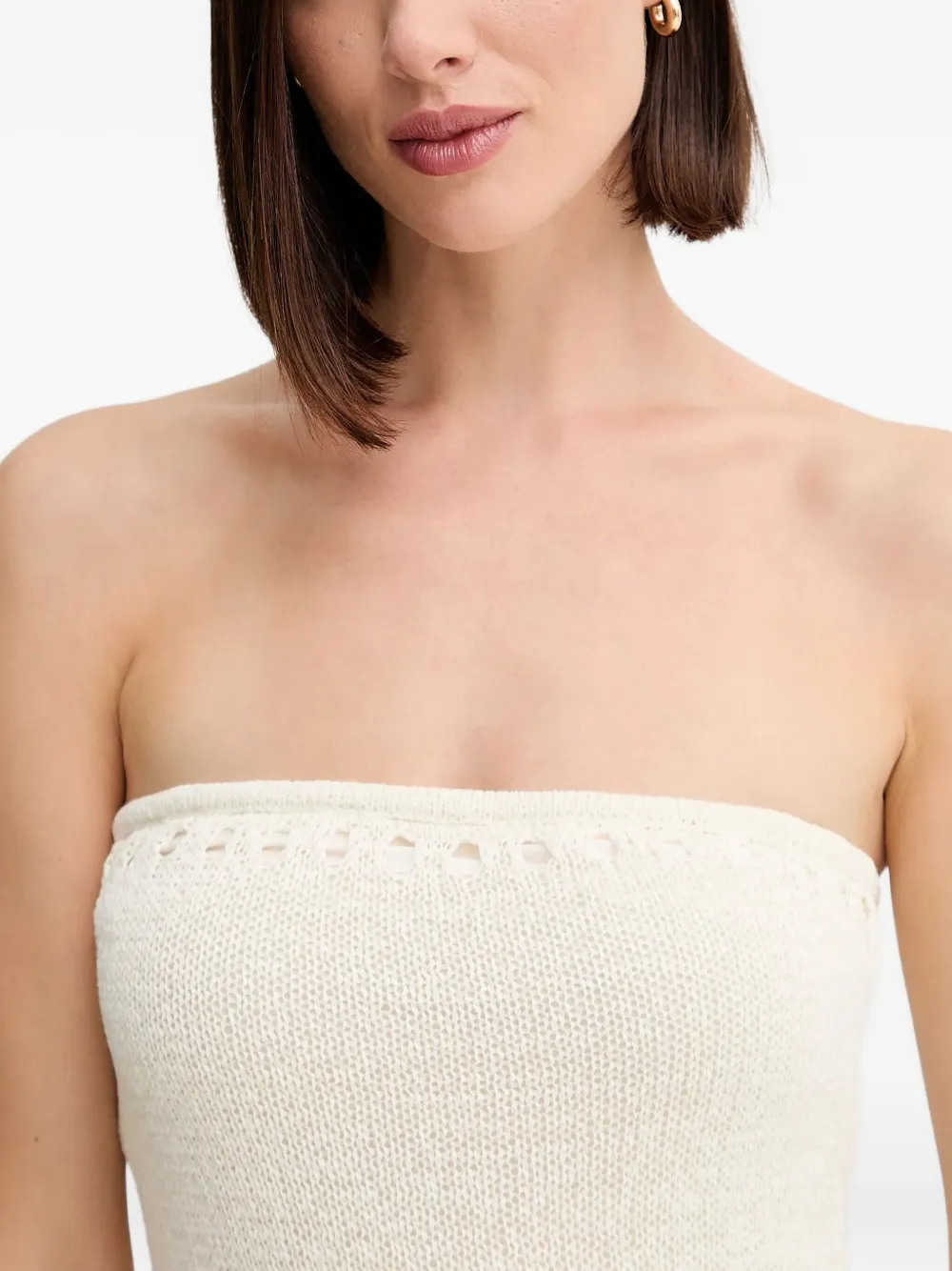 Leah Strapless Midi Dress