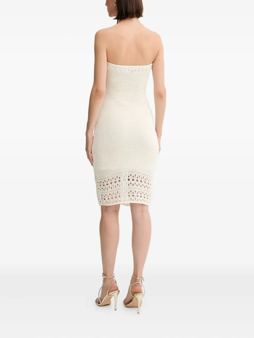 Leah Strapless Midi Dress