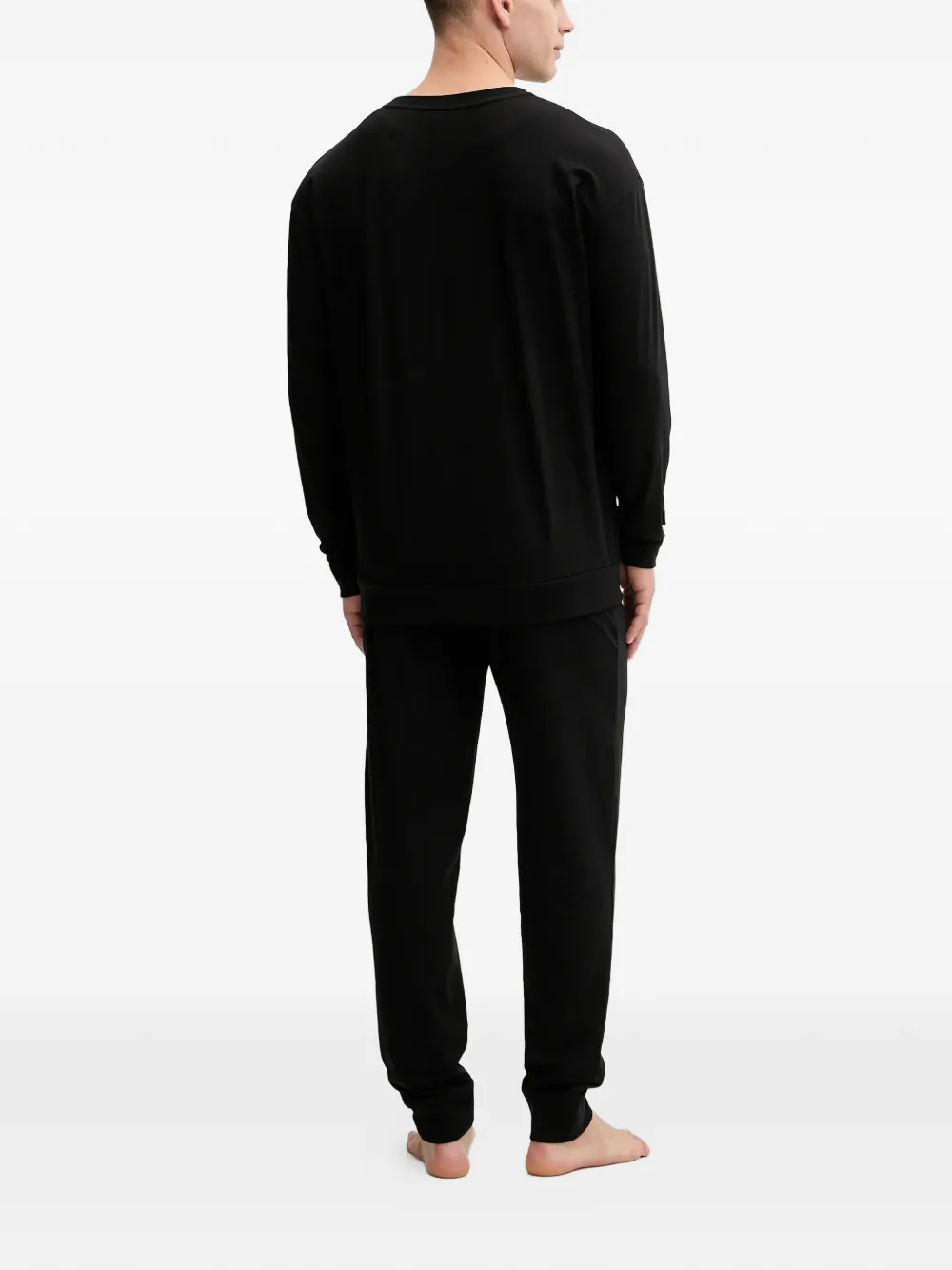 HUGO Nachtkleding met logopatch Zwart