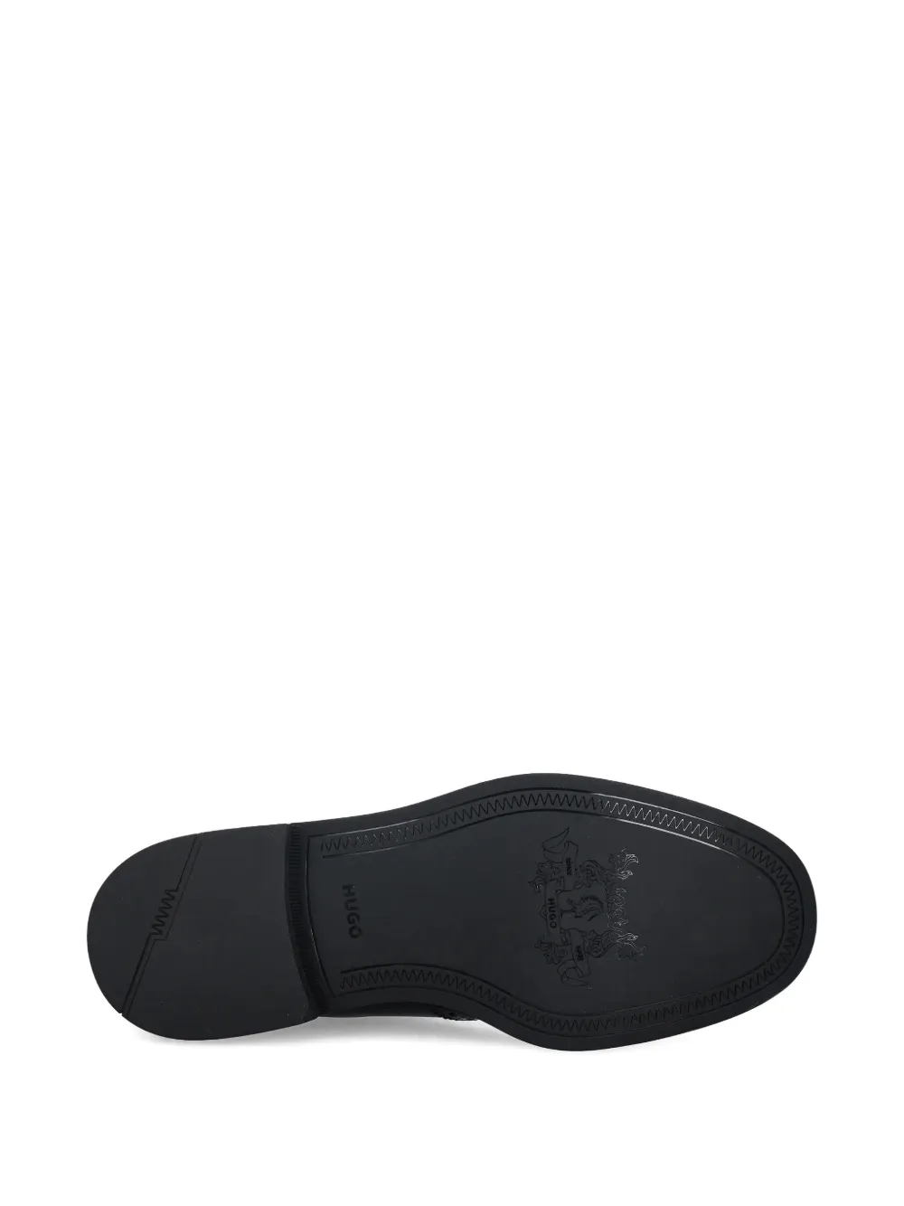 HUGO Lysander laarzen met brogue detail en vlak Zwart