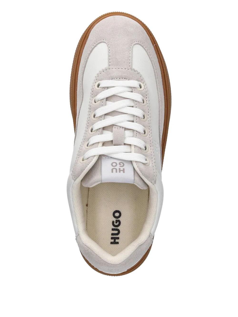 HUGO panelled sneakers - Wit