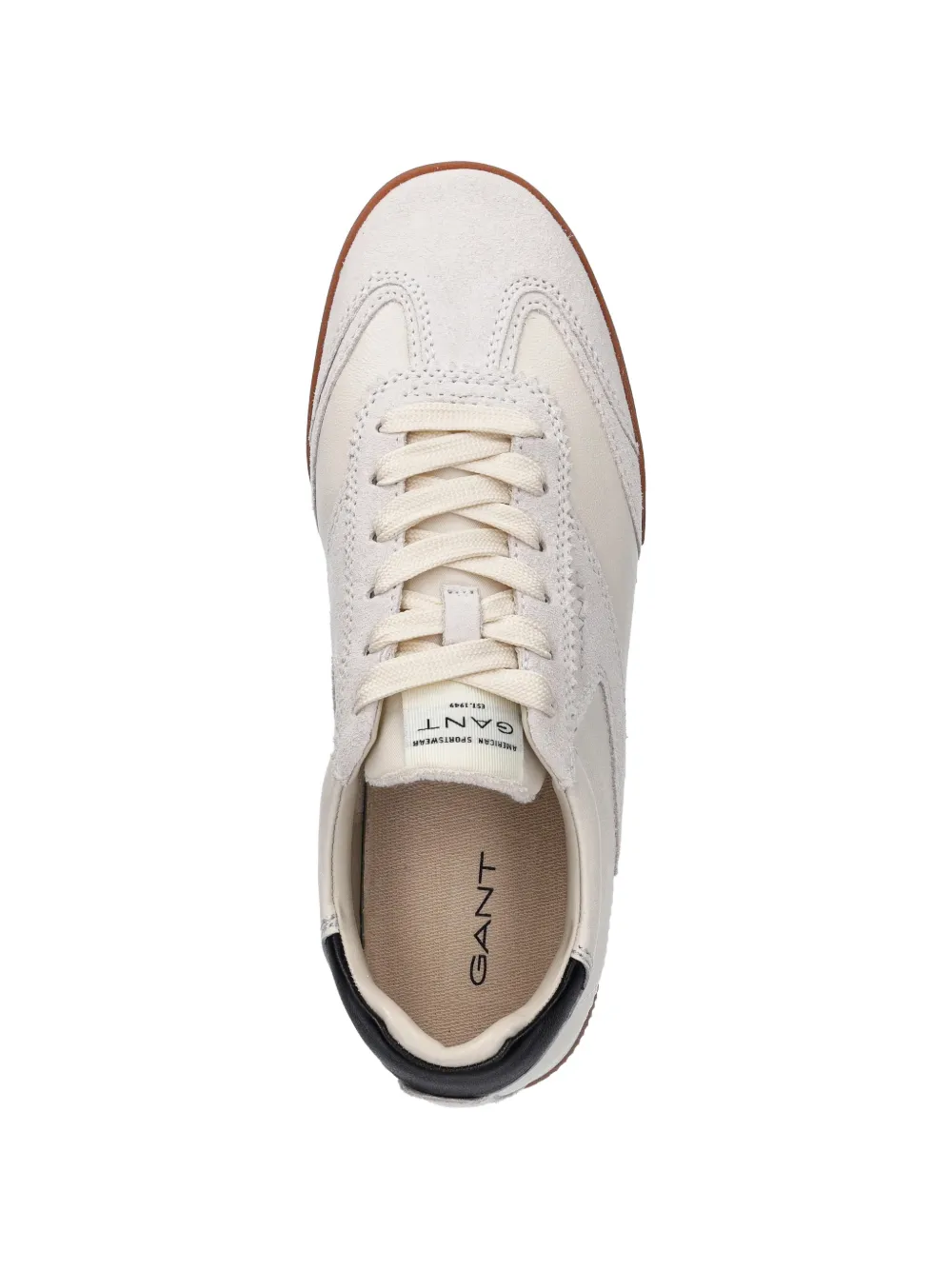 Gant Baylle suede panelled sneakers Beige