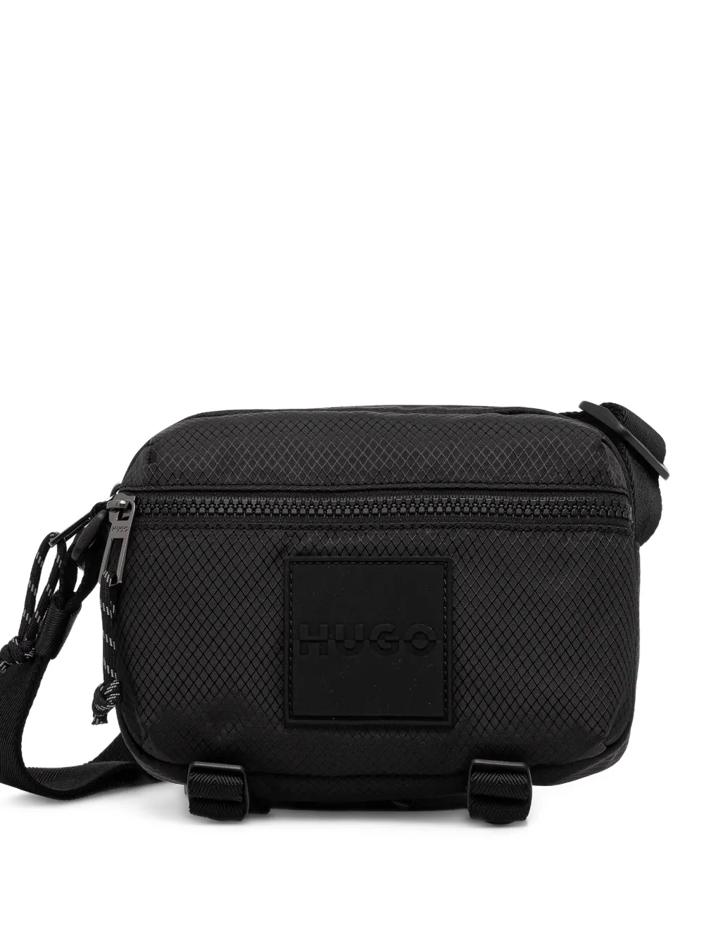 HUGO zip textured belt bag - Nero