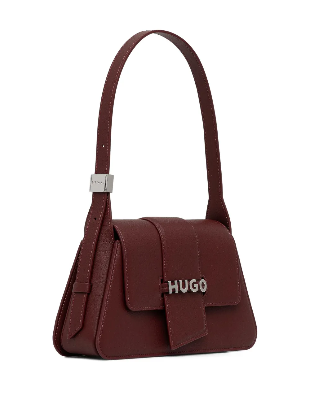 HUGO logo-detail shoulder bag - Rood