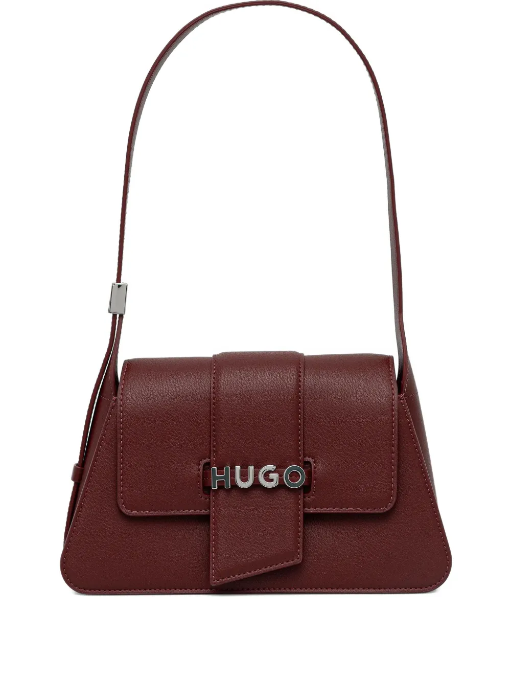 HUGO logo-detail shoulder bag - Rosso