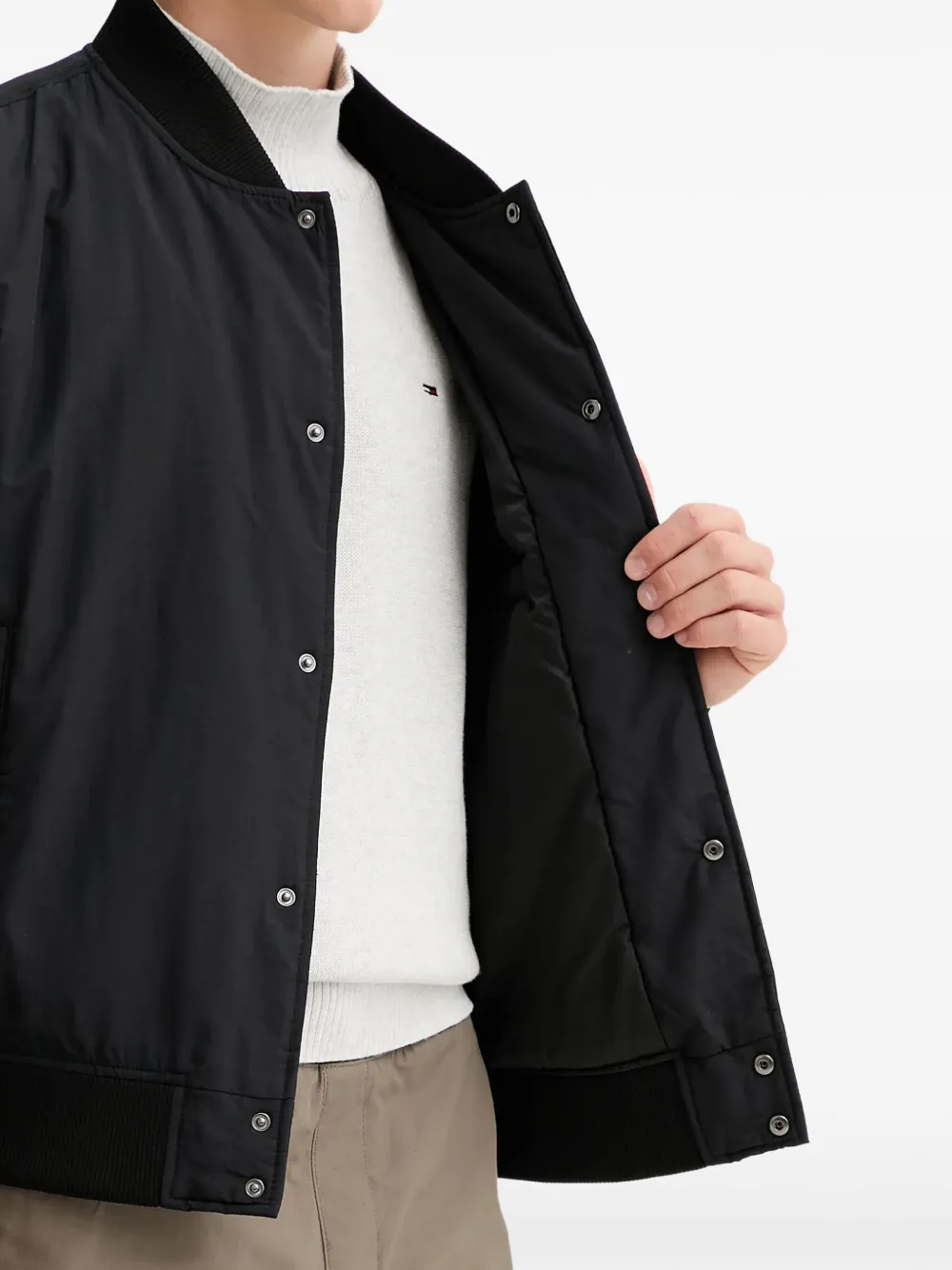 HUGO Jack met geribbelde afwerking Zwart