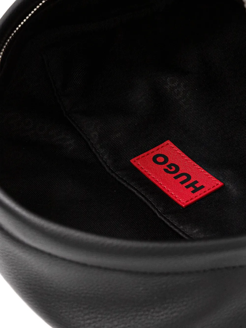 HUGO Rugzak met logodetail en rits Zwart