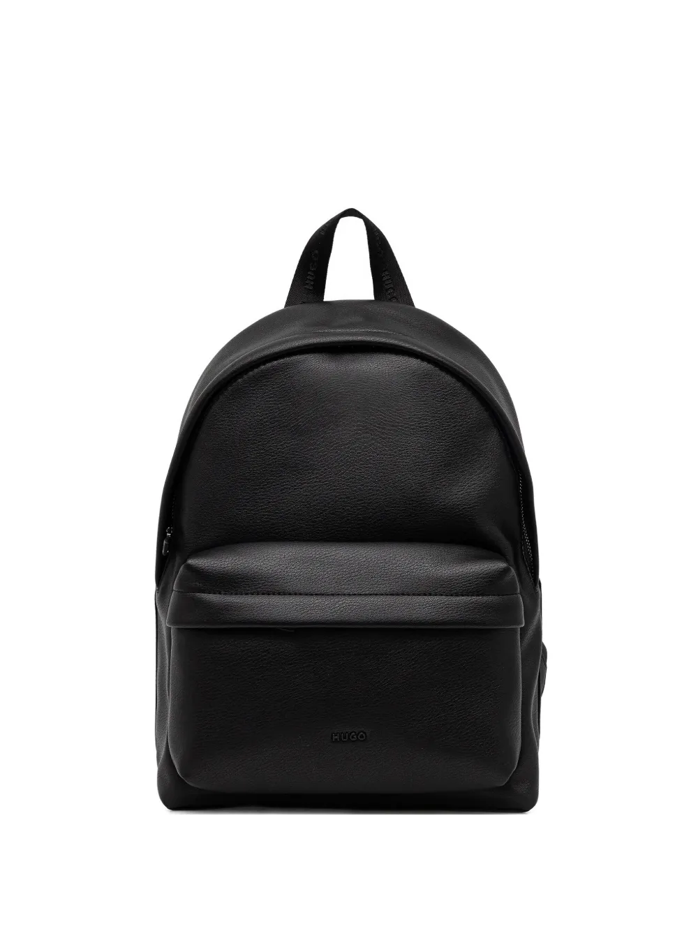 HUGO logo-detail top-zip backpack | Black | Image 1