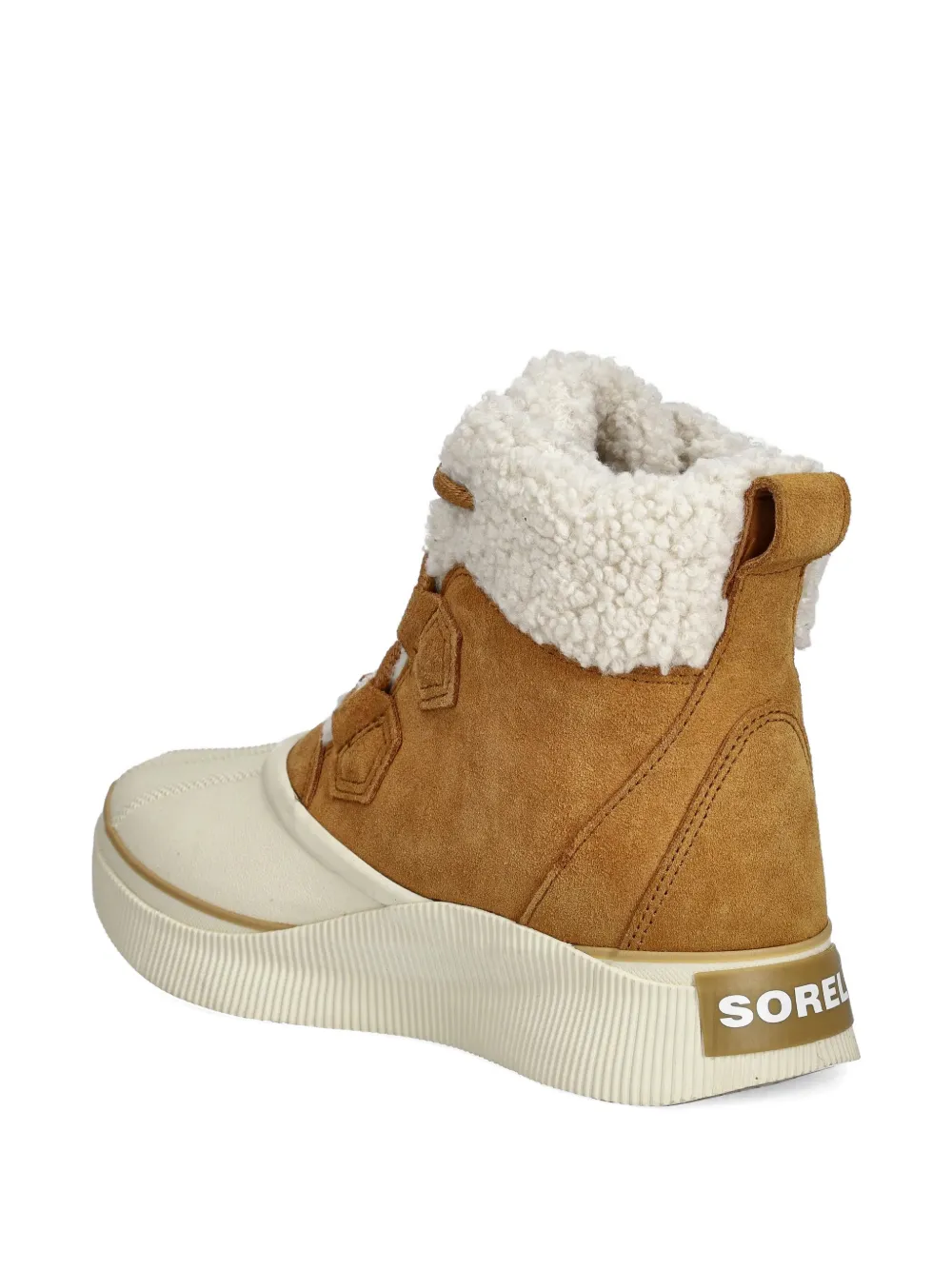 SOREL Out N About laarzen met afwerking van imitatiebont Bruin