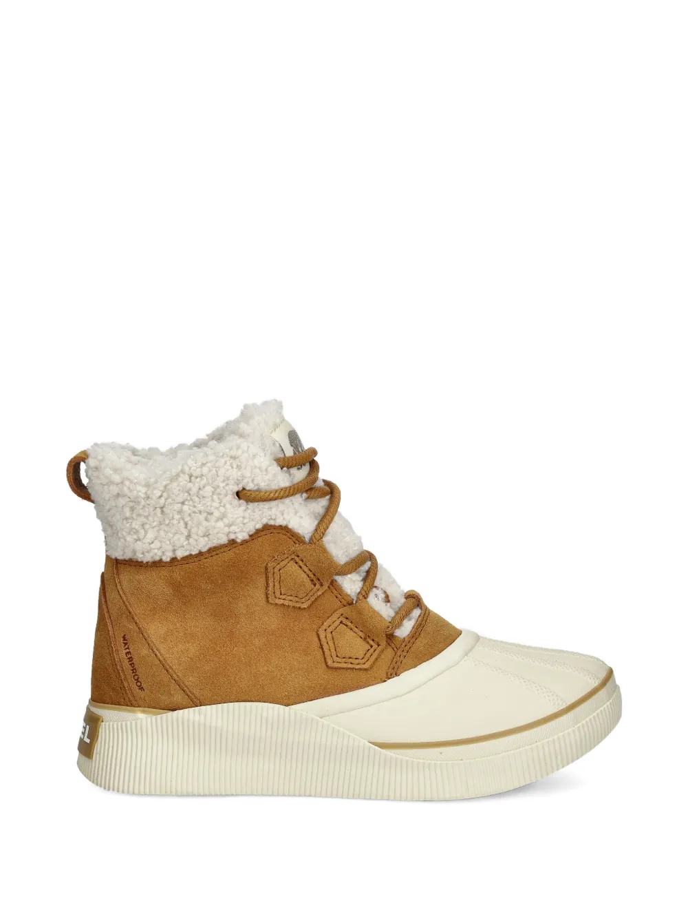 SOREL Out N About laarzen met afwerking van imitatiebont Bruin