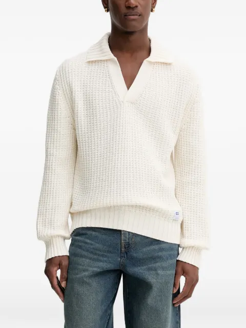 HUGO waffle-knit sweater