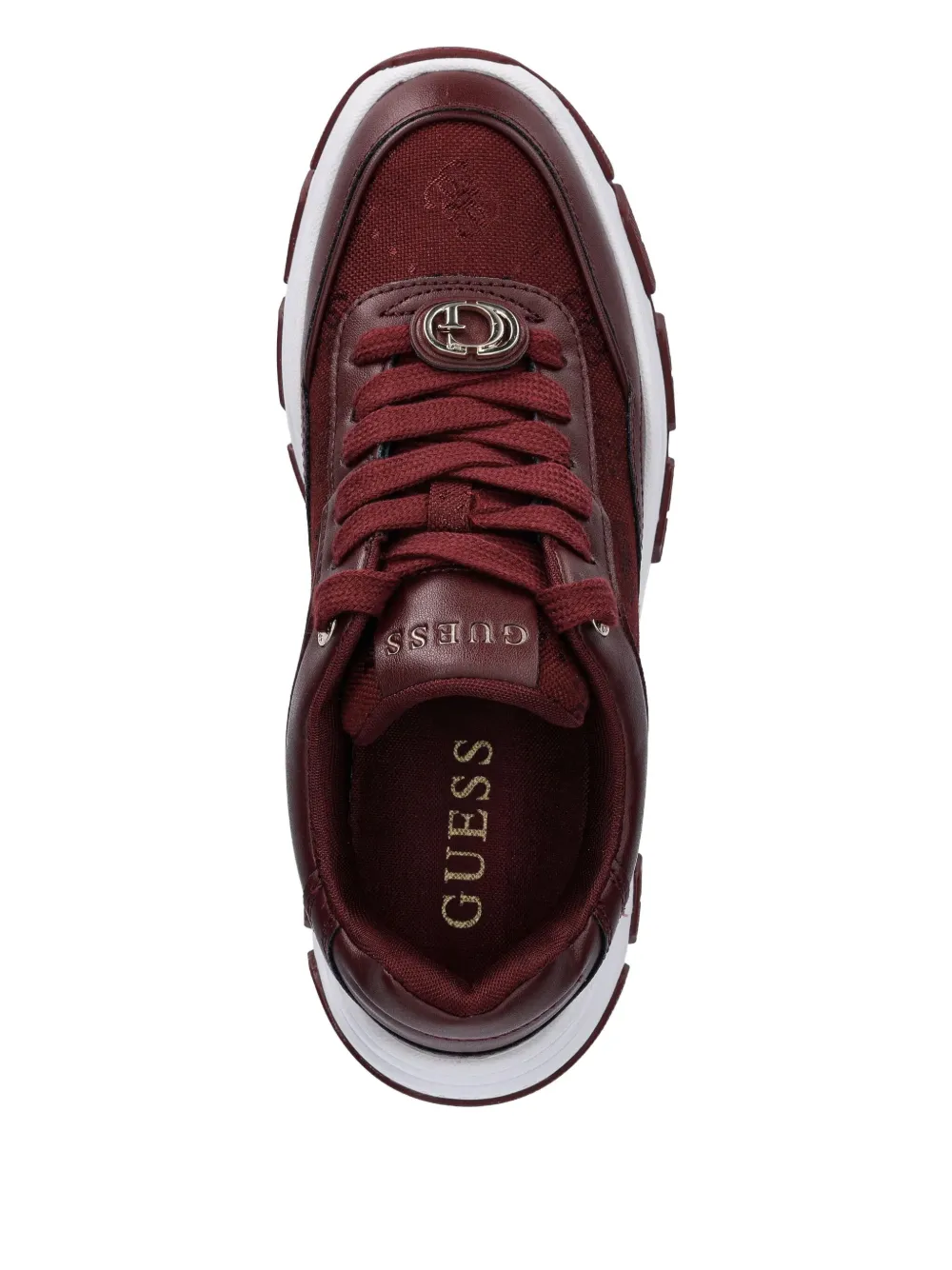 GUESS USA logo-plaque chunky-sole sneakers Rood