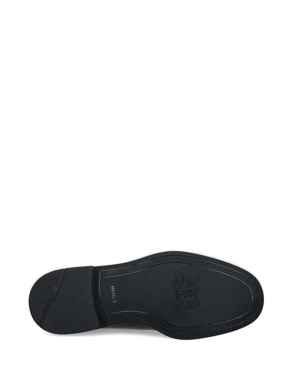 HUGO Leren veterschoenen Bruin