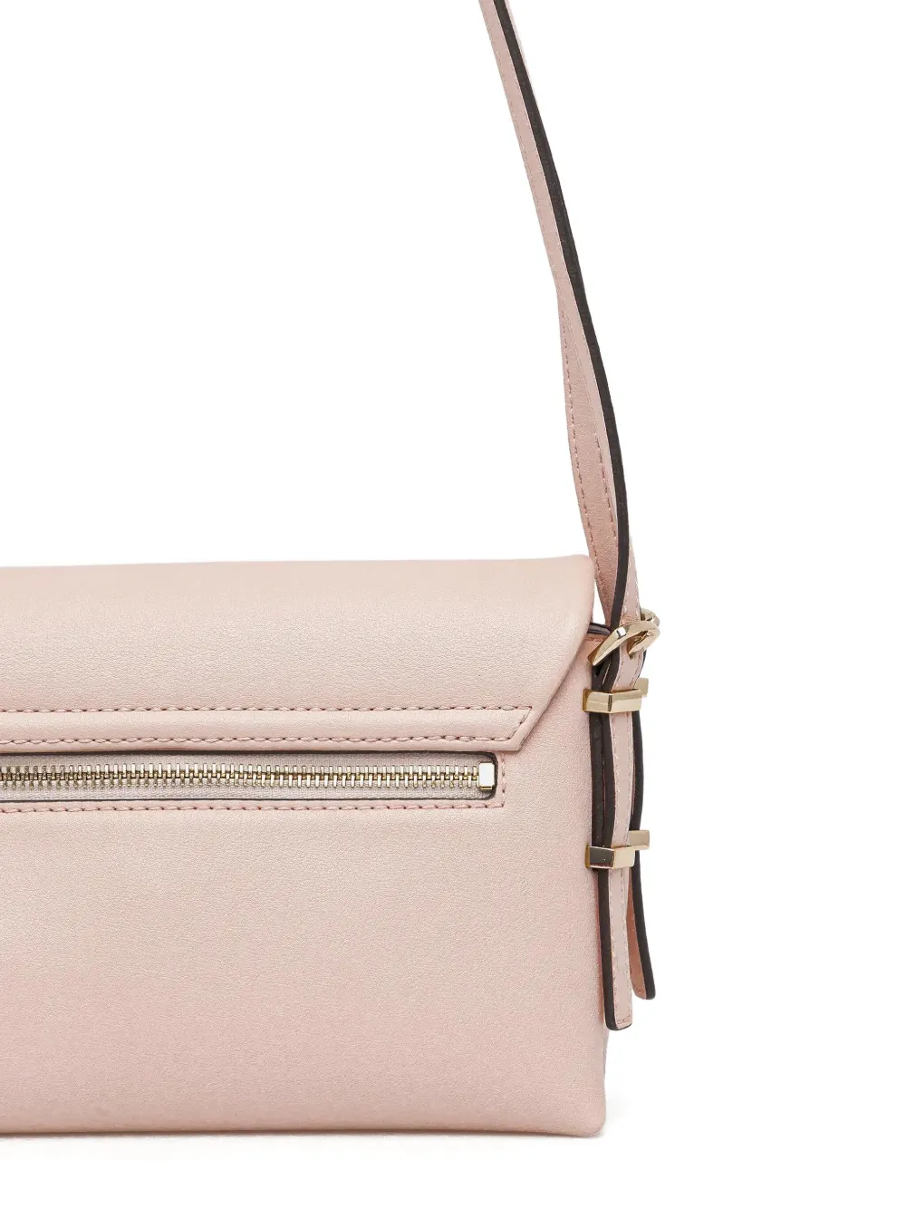 Guess Usa Lefia Logo-plaque Shoulder Bag In Pink