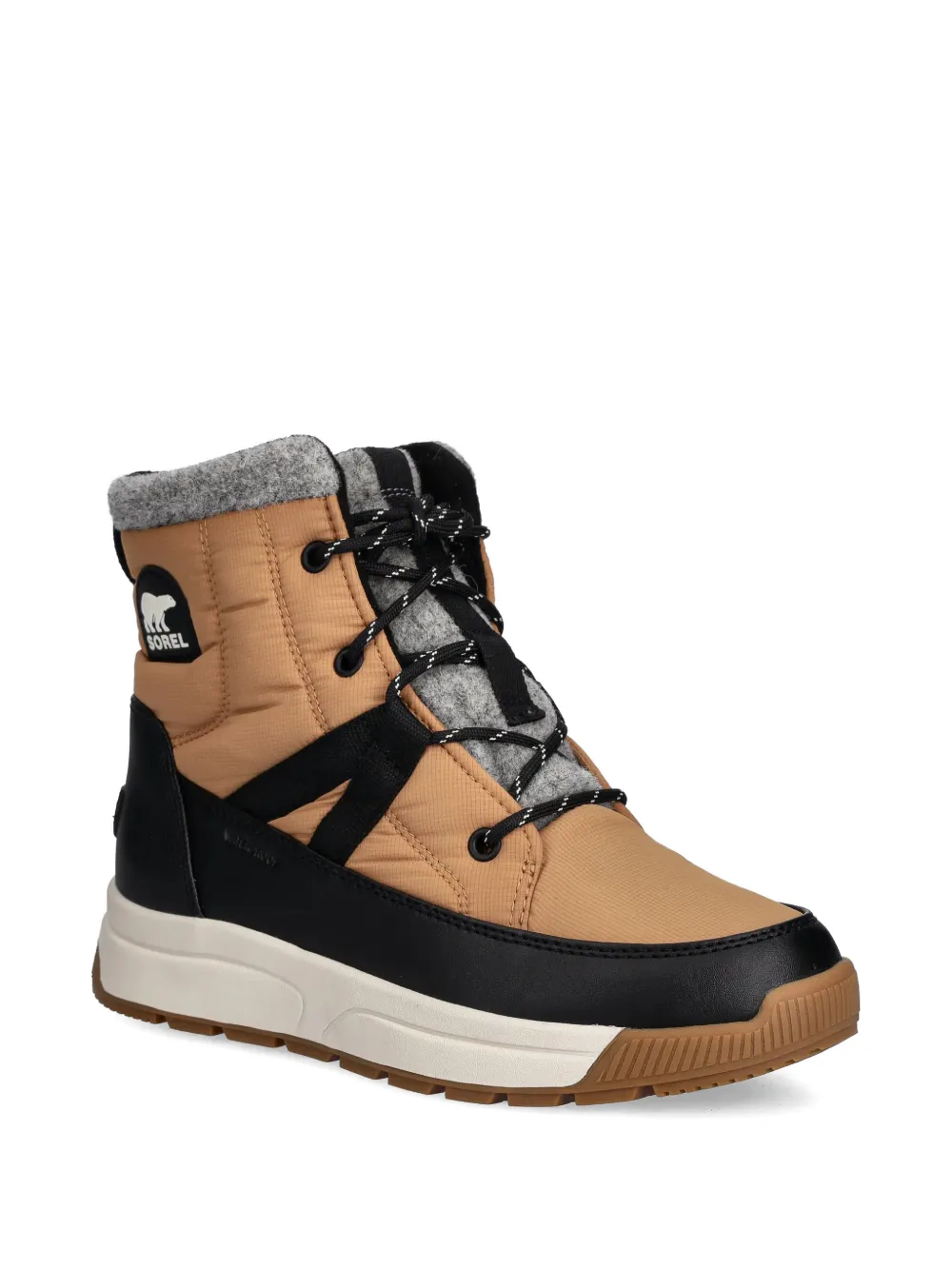  Sorel Whitney Lace-up Panelled Boots - Neutrals 