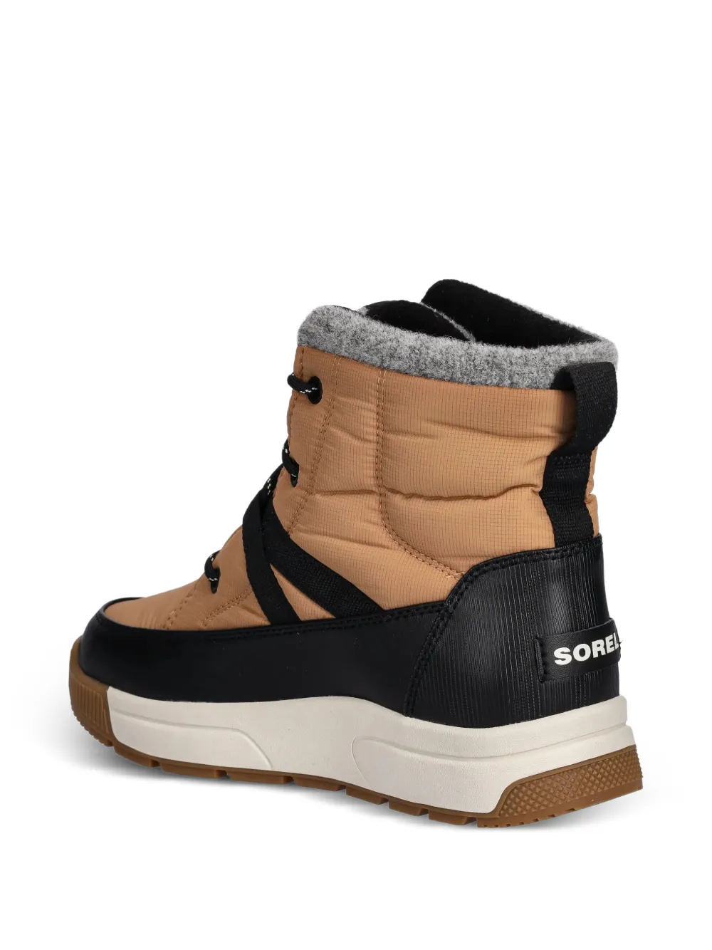 SOREL Whitney laarzen met vlakken en veters Beige