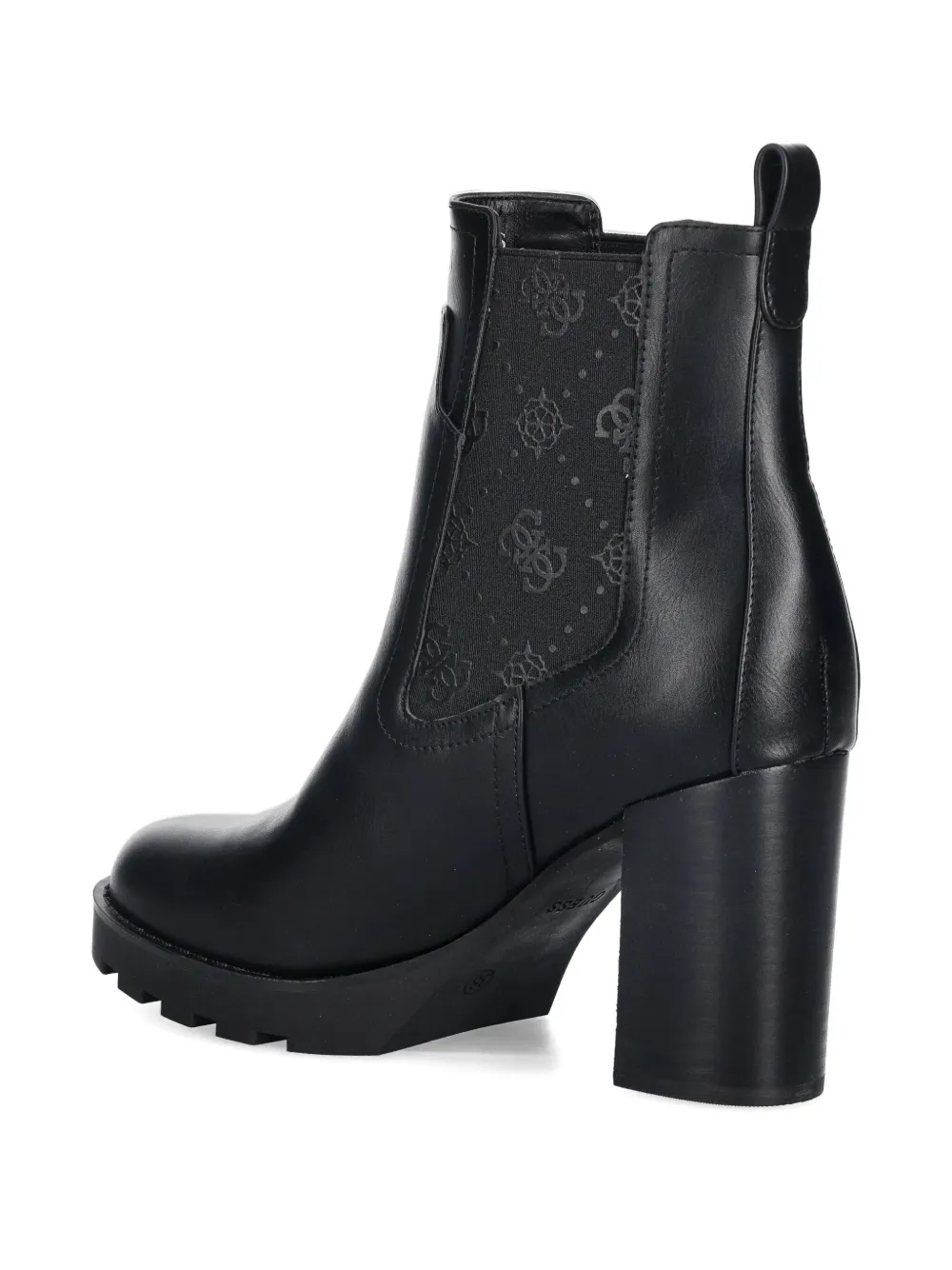 Guess Usa 90mm Nealle 4g Logo-detail Ankle Boot In Black