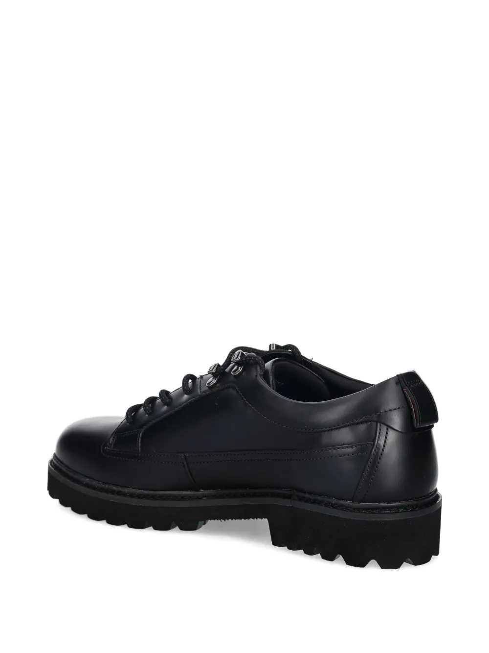 HUGO Leren derby schoenen Zwart