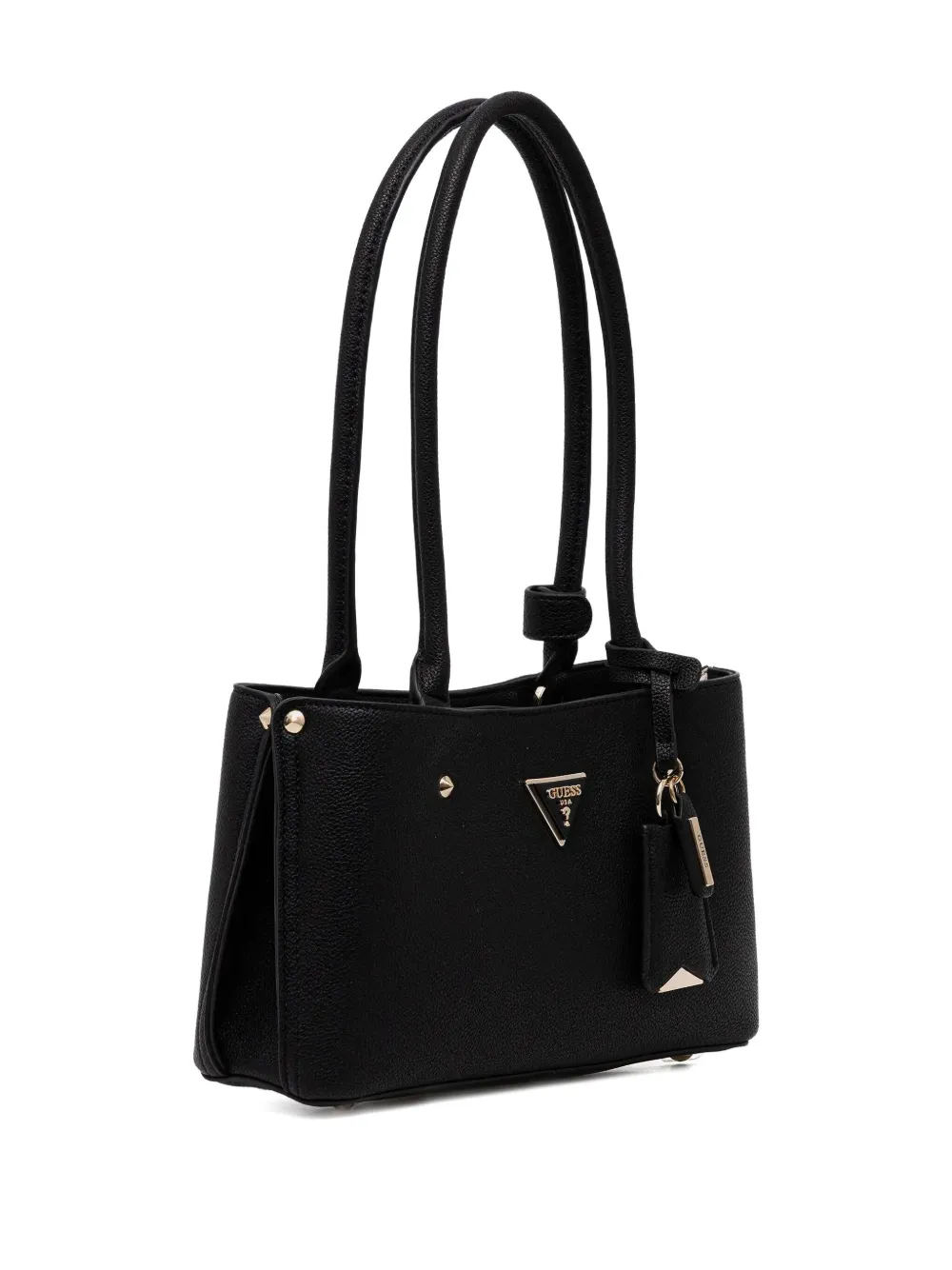 GUESS USA Triangle-logo shoulder bag - Zwart