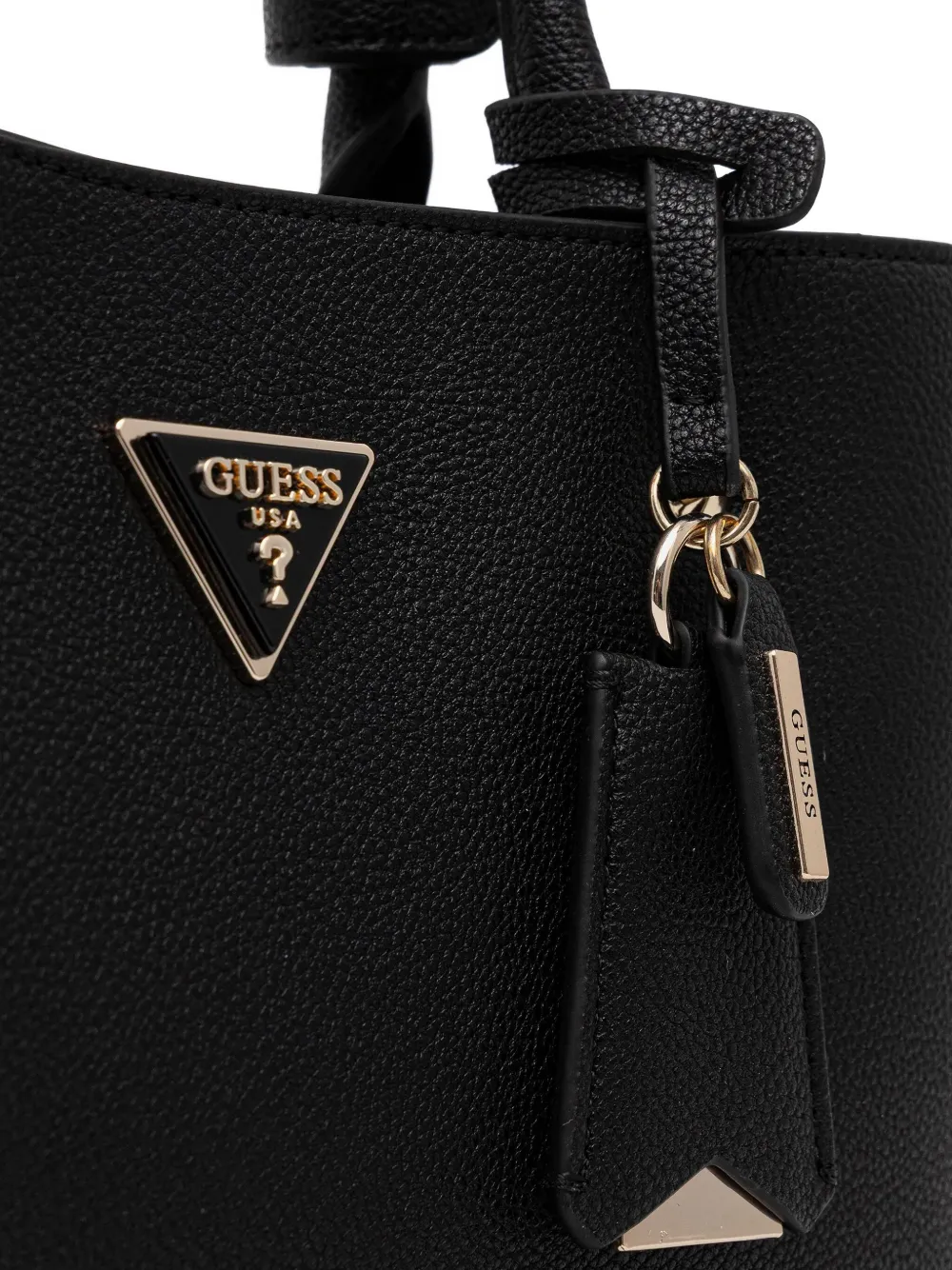 GUESS USA Schoudertas met Triangle-logo Zwart