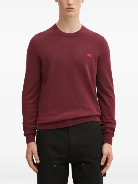 HUGO San Cassius-C1 logo knit sweater