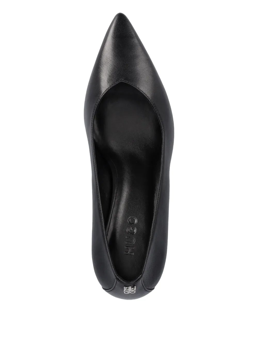 HUGO 70mm leather pumps Zwart