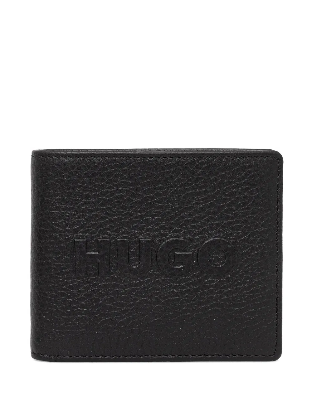 HUGO plånbok med präglad logotyp | svart | Image 1