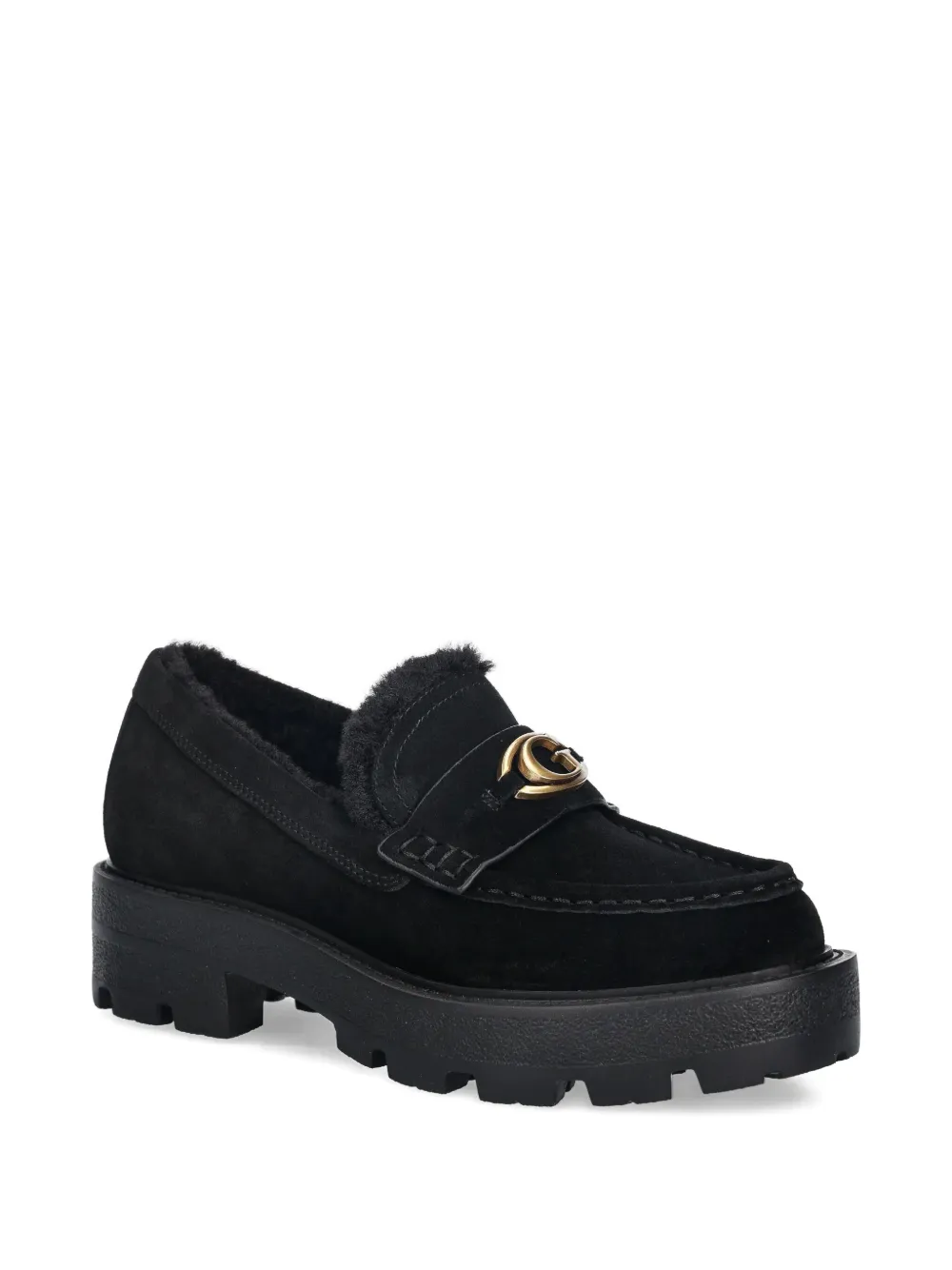 GUESS USA logo loafers - Zwart