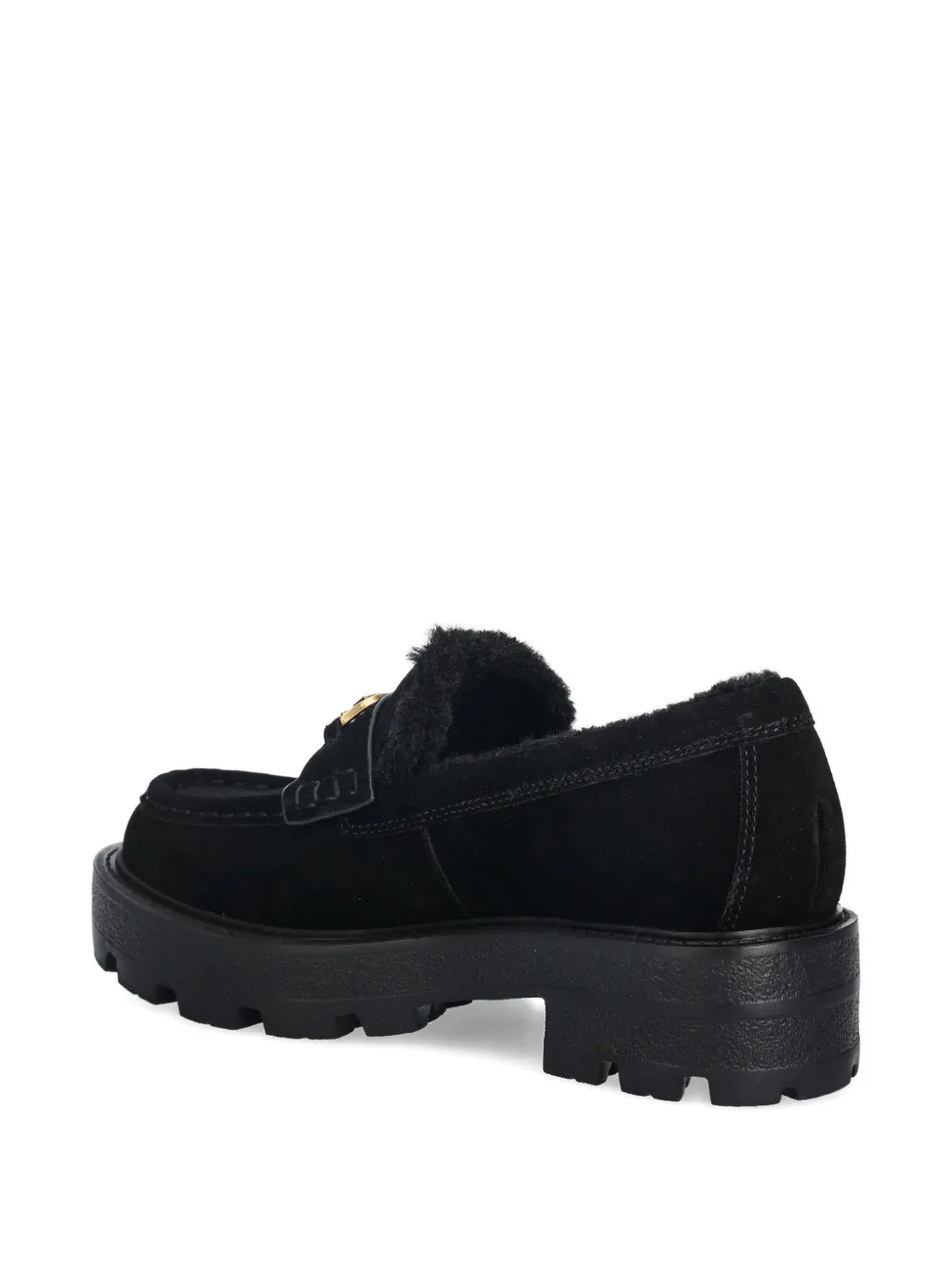 Guess Usa Logo Loafers In Black