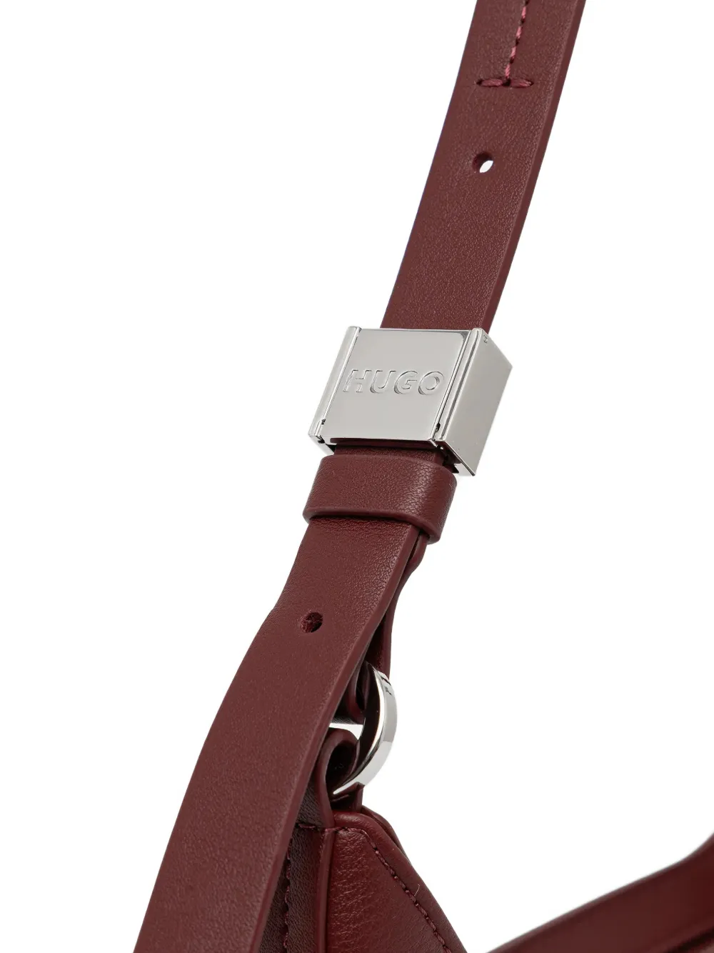 HUGO Schoudertas met logoplakkaat Rood