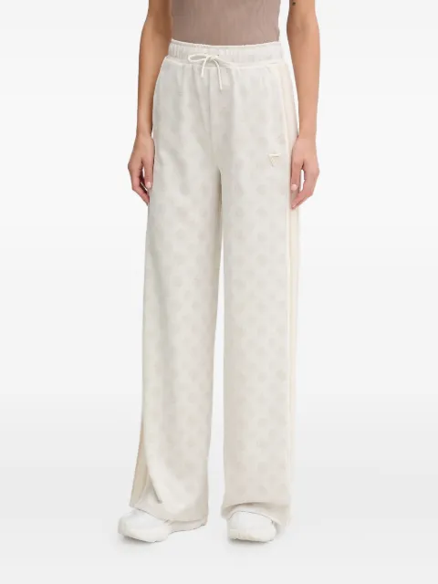 GUESS USA logo-pattern track pants