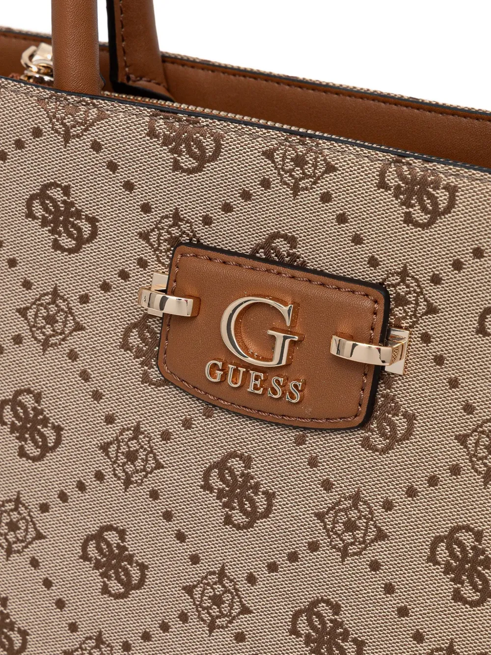 Guess Usa Neda 4g Logo-pattern Tote Bag In Neutral