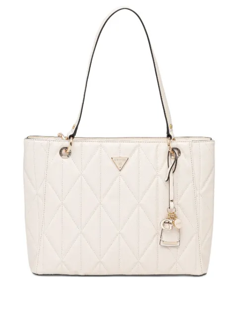 GUESS USA quilted charm tote bag